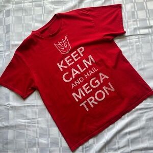 Transformers Red ‘Keep Calm and Hail Magatron’ Graphic T-shirt